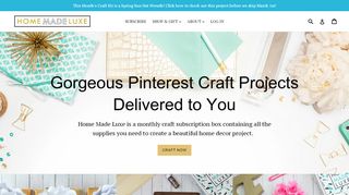 
                            13. Home Made Luxe Craft Subscription Box