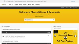
                            8. Home - Microsoft Power BI Community