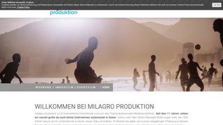 
                            2. HOME - milagro Produktion - Werbung | Imagefilme | Eventfilme ...