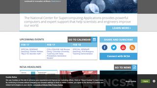 
                            6. Home | National Center for Supercomputing Applications (NCSA) at ...