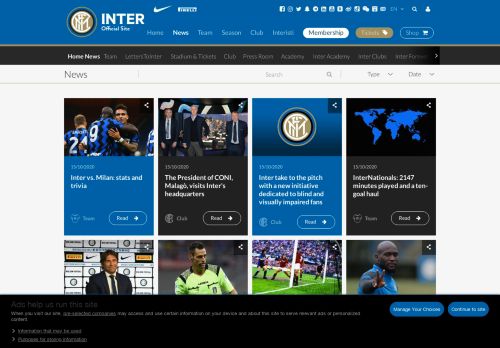 
                            8. Home News | Inter News - FC Internazionale Milano - Inter.it