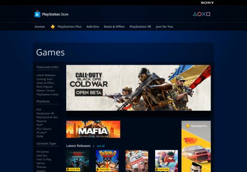 
                            8. Home of PlayStation games - PlayStation Store