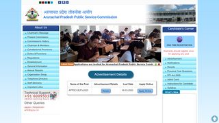 
                            8. Home : Official Website of Arunachal Pradesh Public Service ...