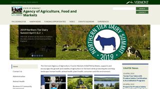 
                            8. Home Page | Agency of Agriculture, Food and Markets