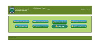 
                            12. Home Page - ATS Students' Portal - ICAN