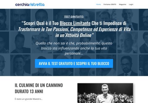 
                            4. Home Page Cerchia Ristretta | Cerchia Ristretta