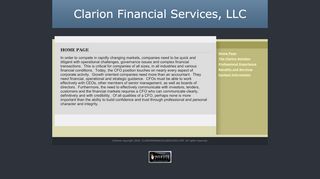 
                            2. Home Page - clarionfinancialservices.com