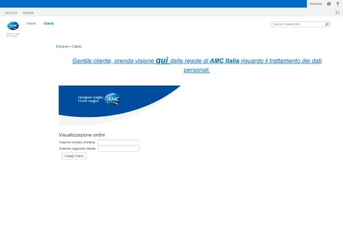 
                            2. Home page - Clienti - Extranet - AMC