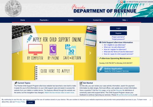 
                            13. Home Page - eServiceRegistration - Florida Department of Revenue