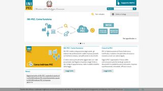 
                            5. Home Page - INI-PEC - INI-PEC