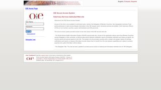 
                            6. Home Page - OIE World Animal Health Information System