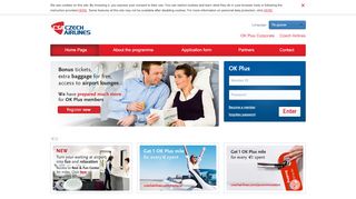 
                            2. Home Page – Public – Czech Airlines - OK Plus