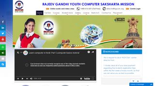 
                            3. Home Page | Rajeev Gandhi Youth Computer Saksharta ... - rgycsm