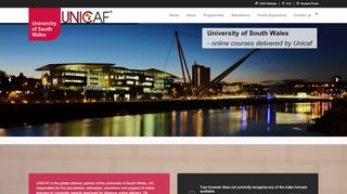 
                            3. Home Page - University of South Wales Online