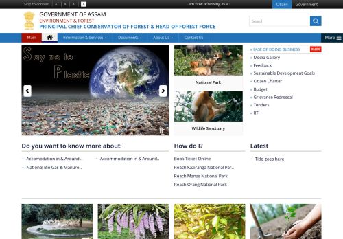 
                            4. Home | Principal Chief Conservator of Forest & Head ... - Govt. of Assam