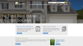 
                            4. Home | Real Info - The Total Real Estate Valuation Solution.