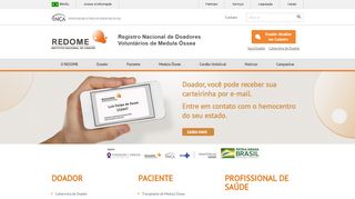 
                            5. Home | REDOME – Registro Nacional de Doadores de Medula Óssea ...