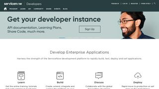 
                            1. Home | ServiceNow Developers