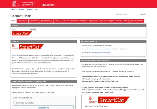 
                            6. Home - SmartCat - LibGuides at University of Groningen