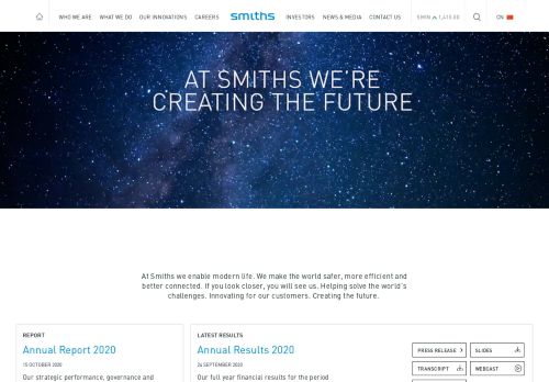 
                            8. Home - Smiths Group plc