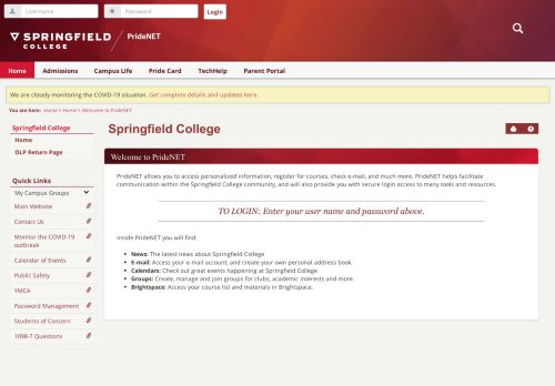 
                            12. Home | Springfield College
