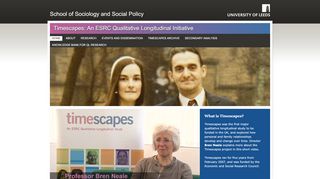 
                            5. Home » Timescapes: An ESRC Qualitative Longitudinal Initiative