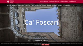 
                            3. Home: Università Ca' Foscari Venezia