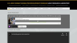 
                            13. Home | U.S. Army Research Laboratory