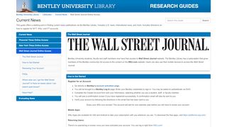 
                            5. Home - Wall Street Journal - LibGuides at Bentley University Library