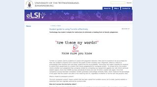 
                            10. Home - Welcome - Student guide to using Turnitin ... - Wits University