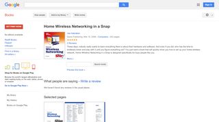 
                            12. Home Wireless Networking in a Snap - Google बुक के परिणाम