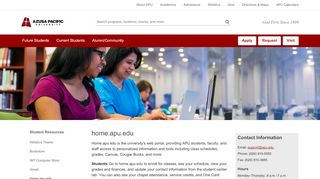 
                            7. home.apu.edu - Student Resources - Azusa Pacific University