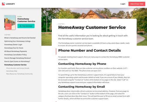 
                            8. HomeAway Customer Service - Lodgify