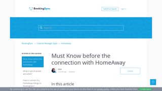 
                            8. HomeAway - Must Know – BookingSync