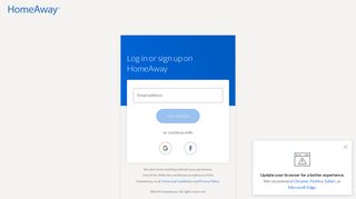 
                            4. HomeAway: Sign in to HomeAway