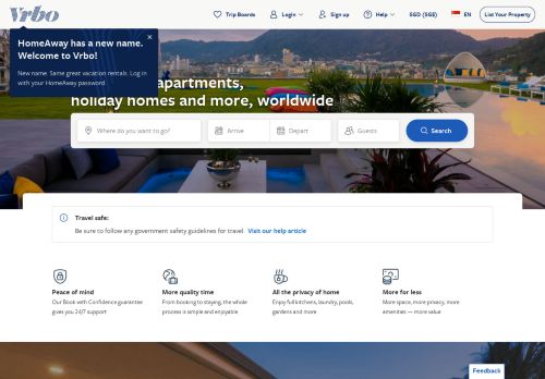 
                            8. HomeAway.com.sg | Book your vacation rentals: beach ...