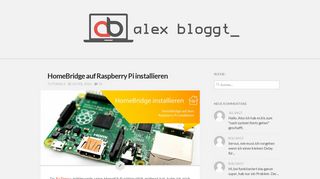 
                            9. HomeBridge auf Raspberry Pi installieren - alex bloggt