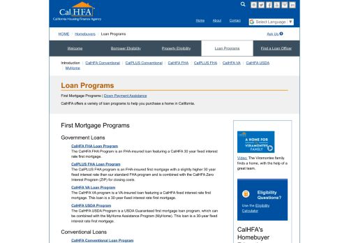 
                            13. Homebuyers Loan Program | CA Housing Finance Agency