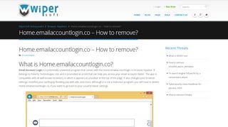 
                            3. Home.emailaccountlogin.co – How to remove? – WiperSoft ...