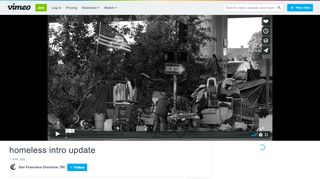 
                            12. homeless intro update on Vimeo