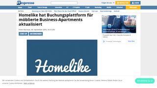 
                            3. Homelike hat Buchungsplattform für möblierte Business-Apartments ...