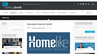 
                            8. Homelike Internet GmbH - StartupBrett