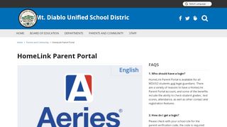 
                            13. HomeLink Parent Portal - Mt. Diablo Unified School District