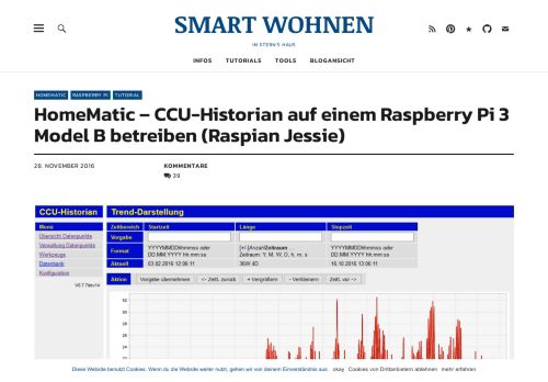 
                            7. HomeMatic – CCU-Historian auf einem Raspberry Pi 3 Model B ...