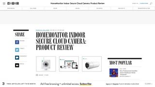 
                            5. HomeMonitor Indoor Secure Cloud Camera: Product Review | WIRED