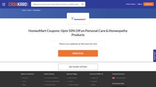 
                            4. Homeomart Coupons, Offers: Upto 50% Off Homeopathy Products ...