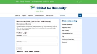 
                            10. Homeowner Portal Login - Habitat for Humanity - Lima Area