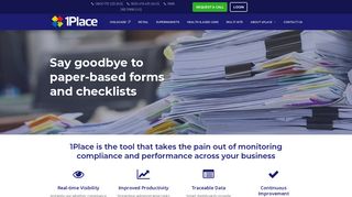 
                            1. Homepage - 1Place - Online Compliance & Performance Checklist