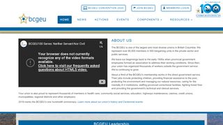 
                            3. Homepage - BCGEU