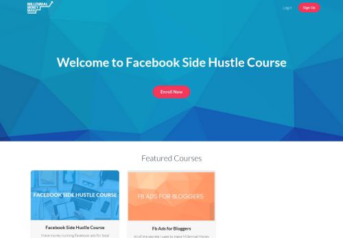 
                            11. Homepage | Facebook Side Hustle Course - Millennial Money Man